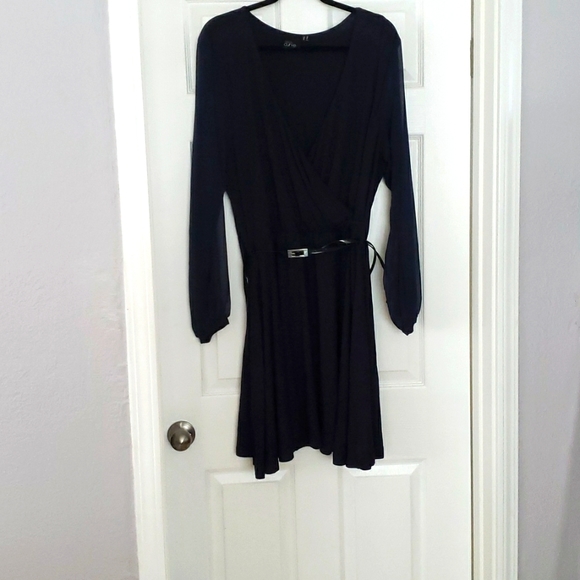 Navy Blue skater dress - Picture 1 of 6